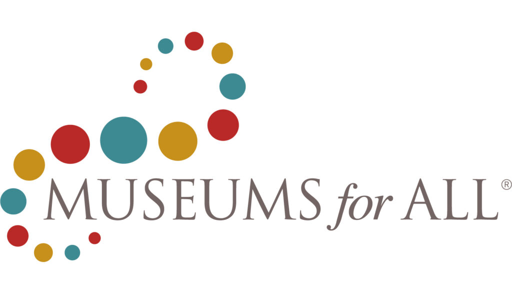 A logo that says Museums for all