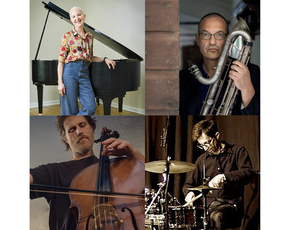 4 musicians holding different instruments