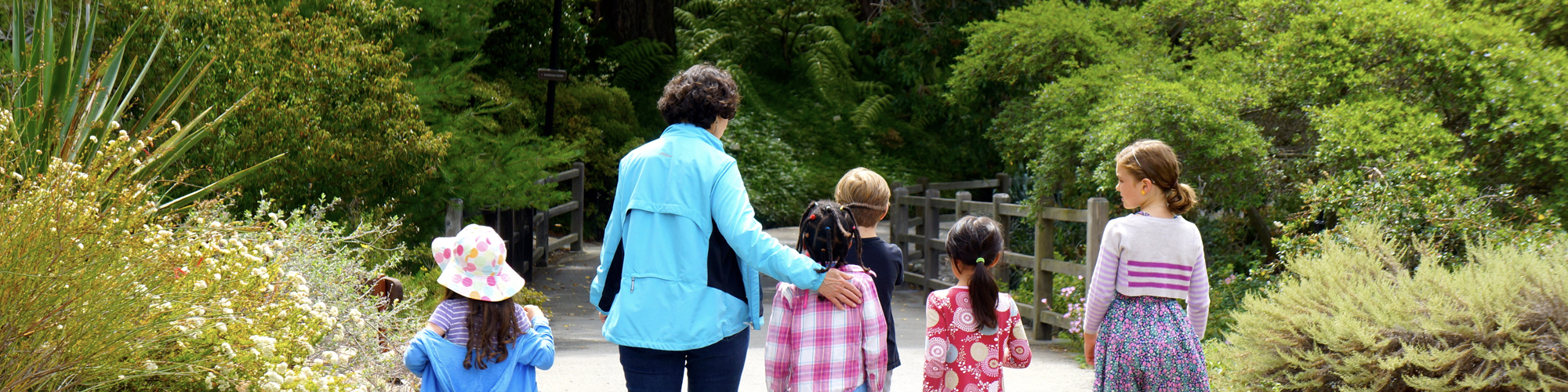 Kids enjoy the Garden