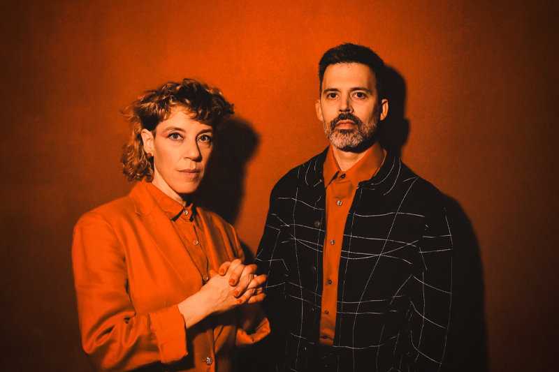 Picture of Tune-Yards band members Merrill Garbus and Nate Brenner.