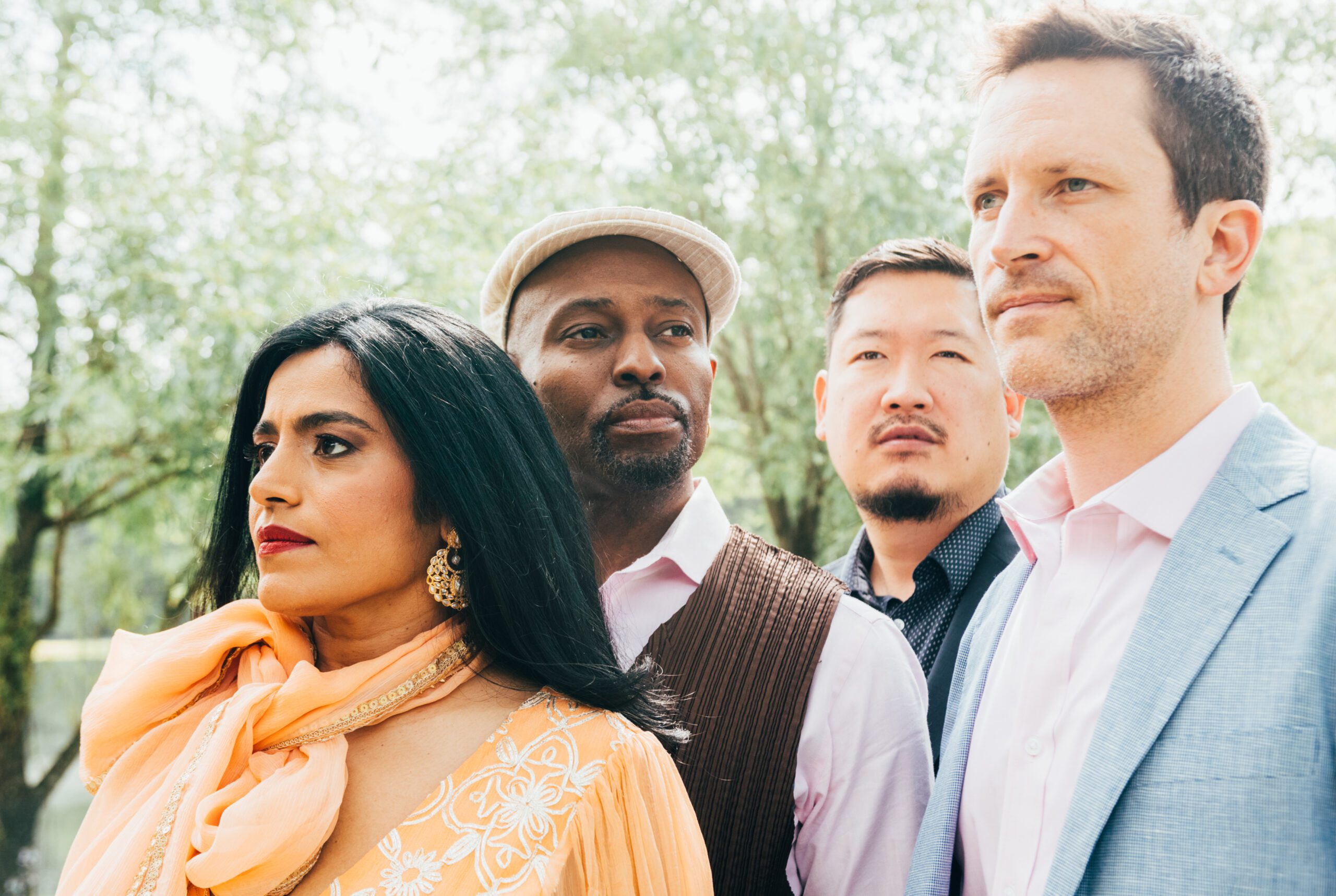 American Patchwork Quartet band members posing together