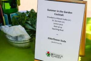 Guests enjoyed a signature Garden cocktail
